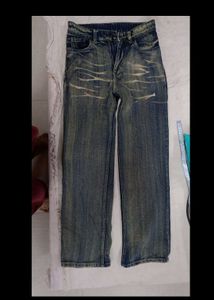 Vintage Wash Y2k Relaxed Fit Jeans
