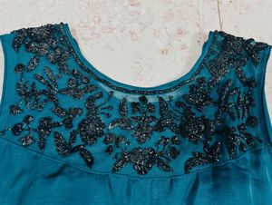 Elegant Teal Ethnic Gown never wear