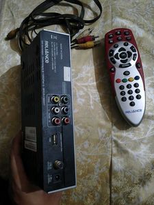Reliance DVB Set-Top Box with Remote and Cables