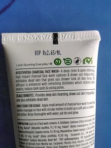 Ayouthveda Charcoal Face Wash