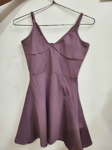 Stylish Purple Mini Dress