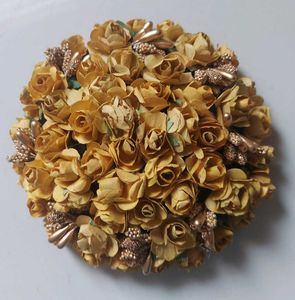 flower hair buns
