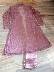 Kurta Pajama Net Jacket