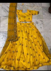 Gorgeous Yellow Lehenga Choli Set