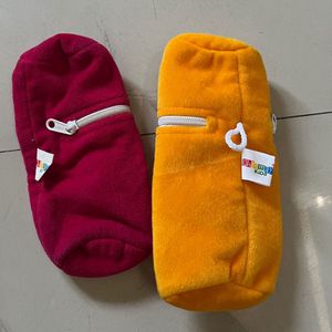 Cute Bear Soft Pouches (Set of 2)