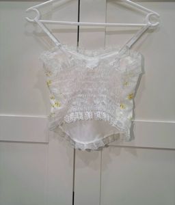 Floral Print Corset Top