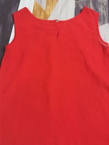 Red Sequin Detail Top