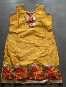Yellow Embroidered Kurta Set with Dupatta