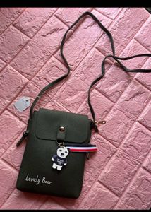 Cute Panda Charm Crossbody Bag