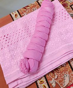 Elegant Pink Chikankari plazzo
