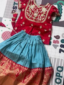 2-4 years Beautiful Red Lehenga