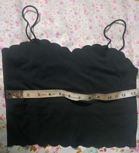 Black Scallop Bralette