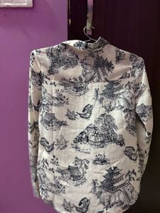Chic Printed Long Sleeve Shirt