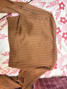 Cozy Ribbed Wrap Top