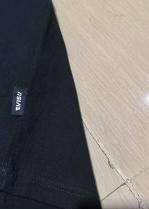Evisu Black T-Shirt with Gold Logo