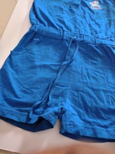Blue Pant Type Frock
