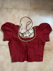 Maroon Readymade Blouse/Top