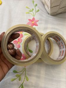 Lot of 3 Clear Packing Tape Rolls