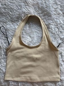 H&M Beige Halter Top