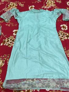 original pakistani Mint Green Kurta Set