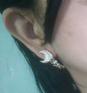 Korean Half Moon &amp; Stylish earrings