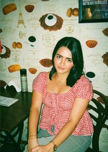 Red and White Korean styled Gingham Top