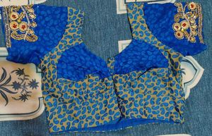 Elegant Blue Paisley Saree and Blouse