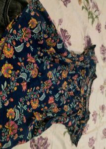 Desi asthetic Floral Print Top