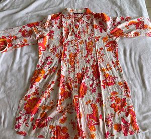 Vibrant Floral Print Kurta