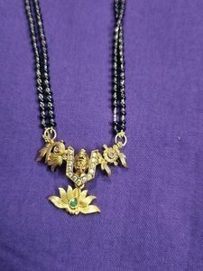 Gold Mangalsutra with Earrings 🤩