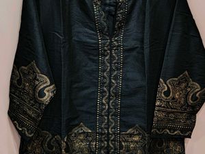 Elegant Dark Green Embroidered Kurta