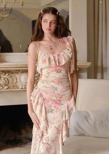 Floral Ruffle Maxi Dress newme