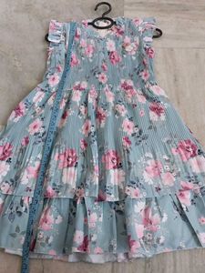 Beautiful Floral Print Tiered Dress