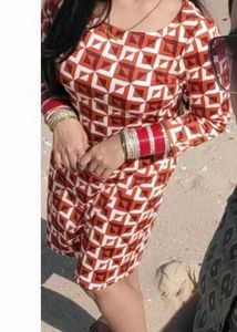 Stylish Printed Ethnic Gown