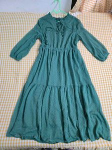 Max Chic Green Textured Midi Dress bust 36