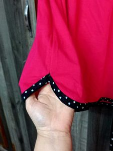 Comfy Pink &amp; Black Polka Dot Nightsuit cord set