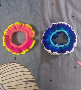 Handmade Colorful Crochet Scrunchie