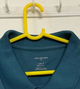 Van Heusen Air Men's Classic Teal Polo T-Shirt