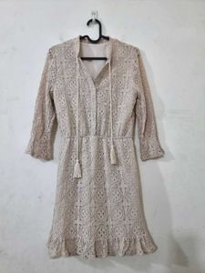 Boho Lace Tassel Dress