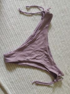 SHEIN Lavender Ribbed Bikini Bottom