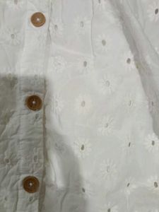 Chic White Broderie Anglaise Dress