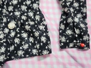 Korean Floral Print Wrap Top