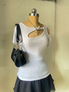Cutout White Top
