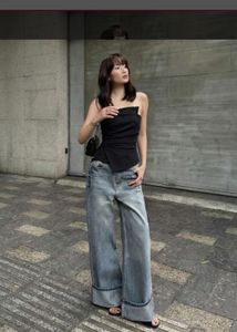 Black draped around breadeau top