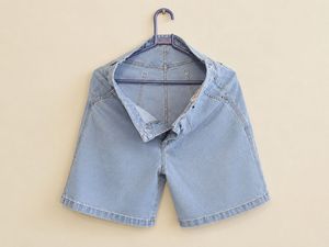 Light Wash Denim Shorts