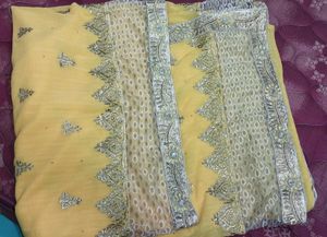 Designer Sarees With Stitched Blouse