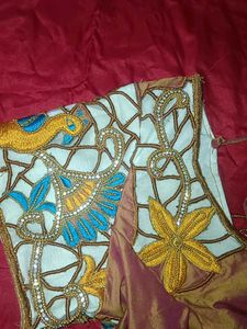 Embroidered Sari Blouse