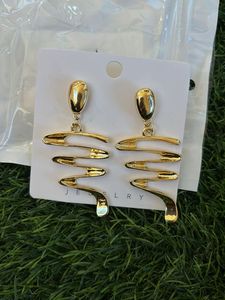 Chic Gold-Tone Statement Earrings