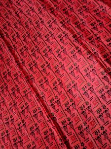 Red Silk Material 1.9 Metres