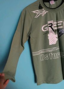 Green Full Sleeves Shirt for kids boys